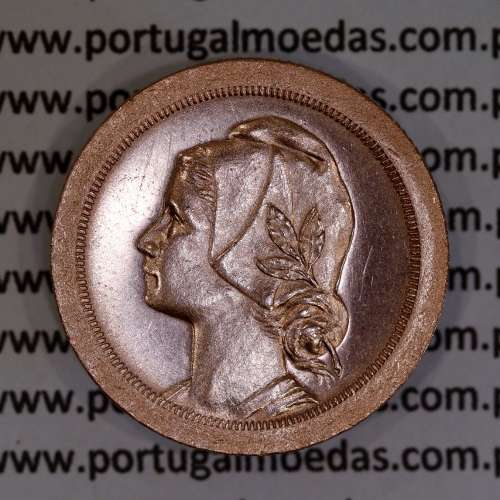 20 Centavos 1924 Bronze, ($20) Vinte centavos 1924 da Republica Portuguesa, (Bela/Soberba), World Coins Portugal KM 574