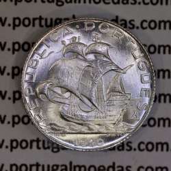 Silver coin of 2-1/2 Escudos 1940, 2$50 Escudos 1940 silver Portuguese Republic, (UNC), World Coins Portugal KM 580