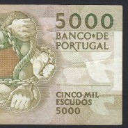 5000 Escudos 1988 Antero de Quental, 28-10-1988, AKF, Plate: 2A, Bank of Portugal, World Paper Money Pick 184, (Circulated)