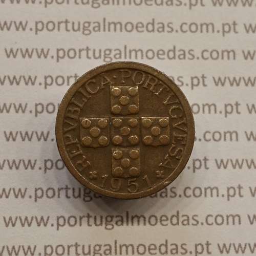 MOEDA DE DEZ CENTAVOS (X CENTAVOS) BRONZE 1951 MBC