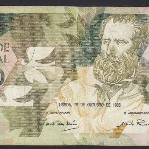 5000 Escudos 1988 Antero de Quental, 28 Outubro 1988, ANL, Chapa: 2A, Banco de Portugal, World Paper Money Pick 184, (Circulada)