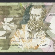 5000 Escudos 1989 Antero de Quental, 19-10-1989, BVD, Plate: 2A, Bank of Portugal, World Paper Money Pick 184, (Circulated)