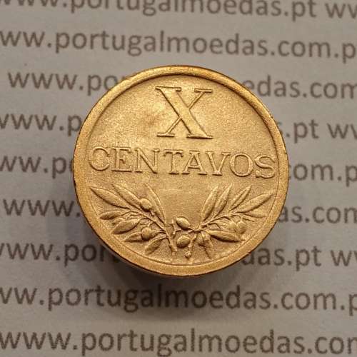 MOEDA DE DEZ CENTAVOS (X CENTAVOS) BRONZE 1952 MBC+/BELA-
