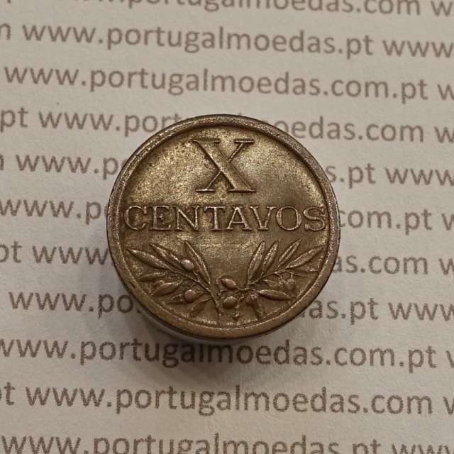 MOEDA DE DEZ CENTAVOS (X CENTAVOS) BRONZE 1952 MBC+/BELA-