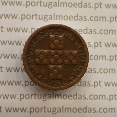 MOEDA DE DEZ CENTAVOS (X CENTAVOS) BRONZE 1952 MBC+