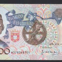 2000 Escudos 29 Agosto 1991 Bartolomeu Dias, 29/08/1991, A37, Chapa1, Banco de Portugal, World Paper Money Pick 186, (Circulada)