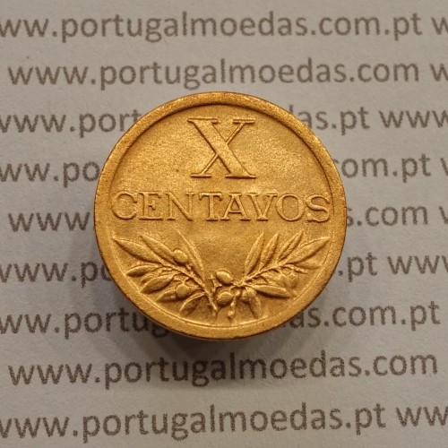 MOEDA DE DEZ CENTAVOS (X CENTAVOS) BRONZE 1953 BELA