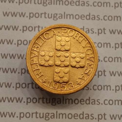 MOEDA DE DEZ CENTAVOS (X CENTAVOS) BRONZE 1953 BELA