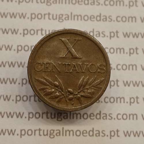 MOEDA DE DEZ CENTAVOS (X CENTAVOS) BRONZE 1953 MBC+/BELA-