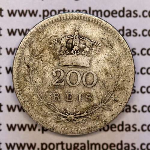 200 réis 1909 prata D. Manuel II, dois tostões prata 1909, (BC), World Coins Portugal KM 549