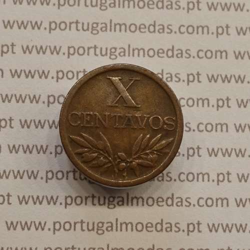 MOEDA DE DEZ CENTAVOS (X CENTAVOS) BRONZE 1953 MBC