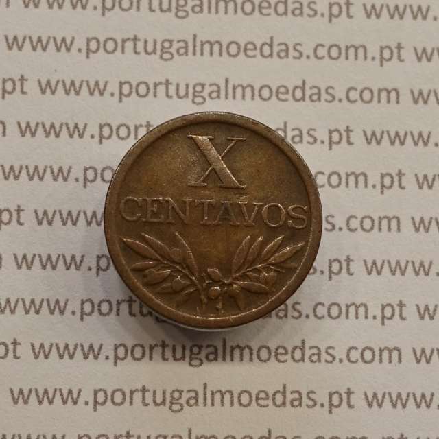 MOEDA DE DEZ CENTAVOS (X CENTAVOS) BRONZE 1953 MBC