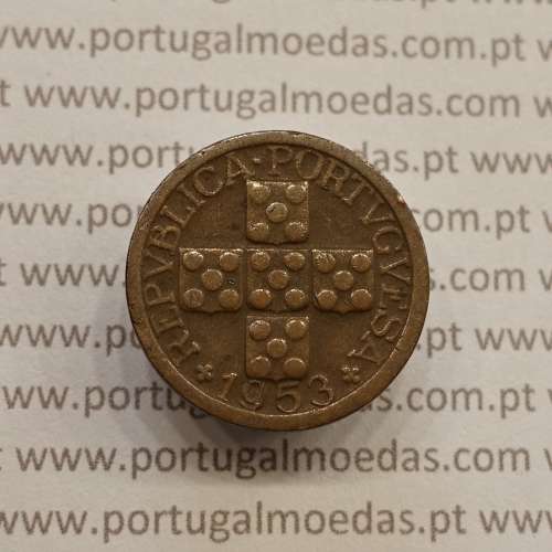 MOEDA DE DEZ CENTAVOS (X CENTAVOS) BRONZE 1953 MBC