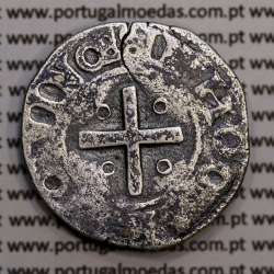 silver coin, Half Tostão of D. Sebastião I (1557 -1578), Legend:  •SEBASTIANVS•I•REX•POR / •IN•HOC•SIGNO•VINCES