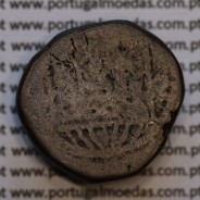 Índia, 12 Reis cobre D. João VI (1816-1826), Esfera Armilar Grande, India Portuguesa, (MBC), World Coins India Portuguese KM 231