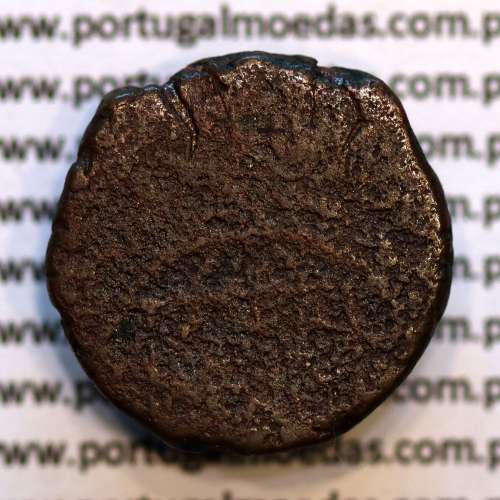 coin Portuguese India, 6 Reis copper D. João VI (1816-1826), Armillary Sphere big, (F), World Coins India Portuguese KM 226