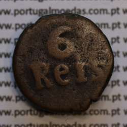 coin Portuguese India, 6 Réis copper of Prince Regent D. João (1799-1816), (VF), World Coins India Portuguese KM 211