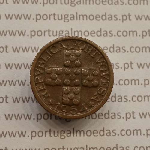MOEDA DE DEZ CENTAVOS (X CENTAVOS) BRONZE 1954 MBC+