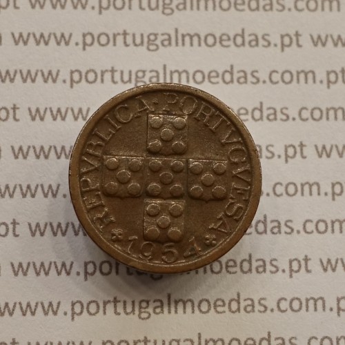 MOEDA DE DEZ CENTAVOS (X CENTAVOS) BRONZE 1954 MBC+
