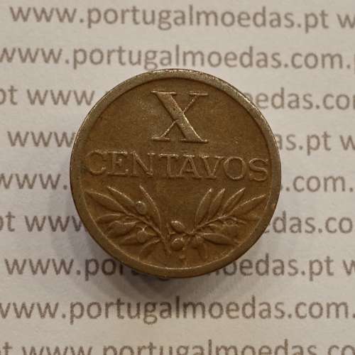 MOEDA DE DEZ CENTAVOS (X CENTAVOS) BRONZE 1954 MBC+