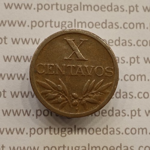 MOEDA DE DEZ CENTAVOS (X CENTAVOS) BRONZE 1954 MBC+