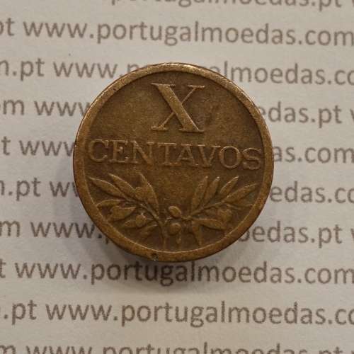 MOEDA DE DEZ CENTAVOS (X CENTAVOS) BRONZE 1954 MBC