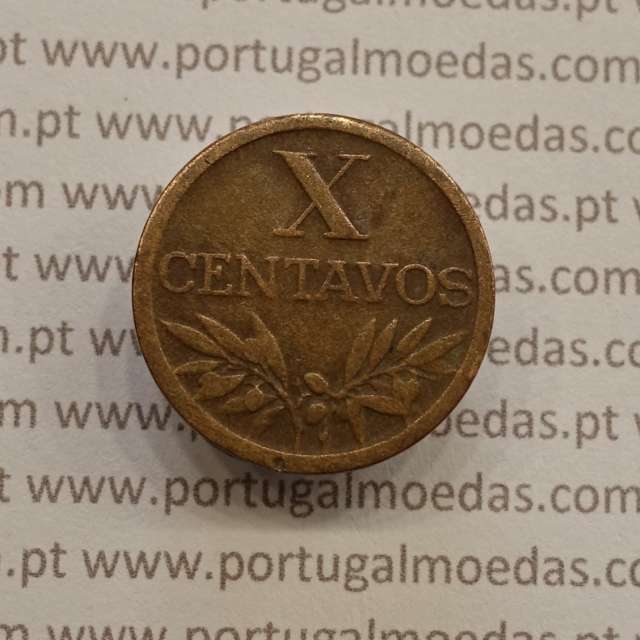 MOEDA DE DEZ CENTAVOS (X CENTAVOS) BRONZE 1954 MBC
