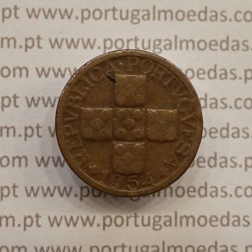 MOEDA DE DEZ CENTAVOS (X CENTAVOS) BRONZE 1954 BC