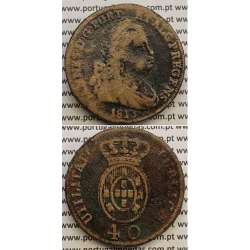 MOEDA PATACO (40 RÉIS) BRONZE 1813 (BC+) LEGENDA SEPARADA