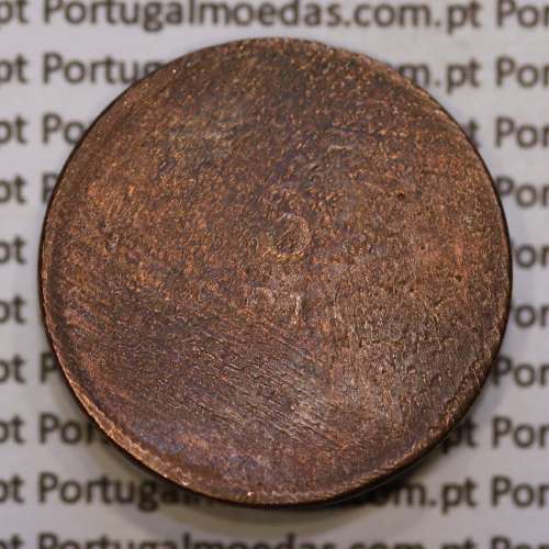 5 réis 1890 bronze D. Carlos I, (REG), World Coins Portugal KM 530