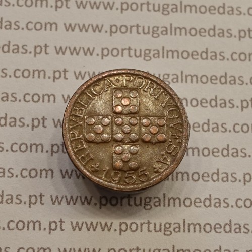 MOEDA DE DEZ CENTAVOS (X CENTAVOS) BRONZE 1955