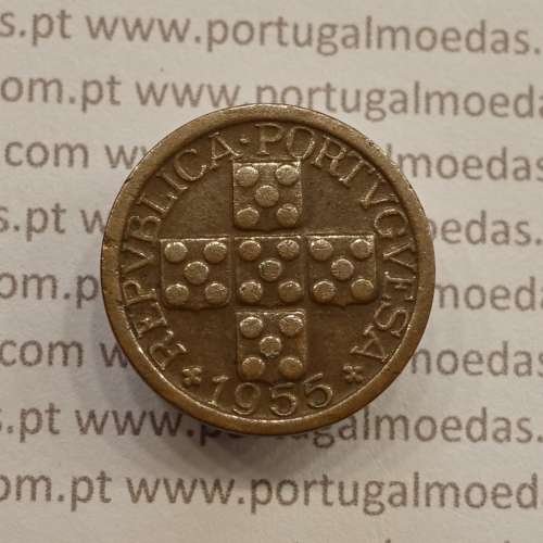 MOEDA DE DEZ CENTAVOS (X CENTAVOS) BRONZE 1955 MBC+