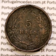 5 réis 1891 bronze D. Carlos I, (BC-), World Coins Portugal KM 530