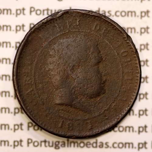 5 réis 1891 bronze D. Carlos I, (REG), World Coins Portugal KM 530