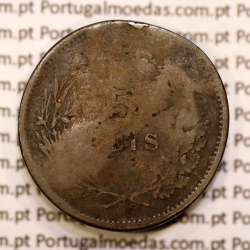 5 réis 1891 bronze D. Carlos I, (REG), World Coins Portugal KM 530