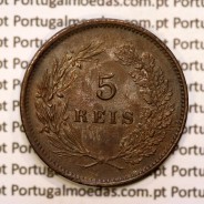 5 réis 1892 bronze D. Carlos I, (Bela), World Coins Portugal KM 530