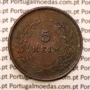 5 réis 1892 bronze D. Carlos I, (MBC+/Bela-), World Coins Portugal KM 530