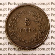 5 réis 1892 bronze D. Carlos I, (BC+), World Coins Portugal KM 530