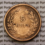 5 réis 1892 bronze D. Carlos I, (BC), World Coins Portugal KM 530
