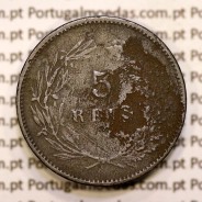 5 réis 1892 bronze D. Carlos I, (BC), World Coins Portugal KM 530