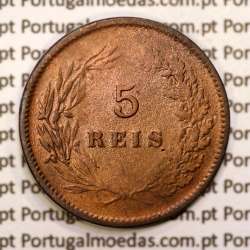 5 réis 1892 bronze D. Carlos I, (BC), World Coins Portugal KM 530