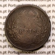 5 réis 1892 bronze D. Carlos I, (BC), World Coins Portugal KM 530