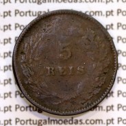 5 réis 1892 bronze D. Carlos I, (BC-), World Coins Portugal KM 530