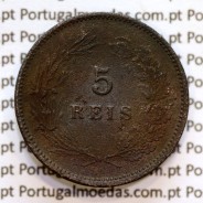 5 réis 1892 bronze D. Carlos I, (BC-), World Coins Portugal KM 530