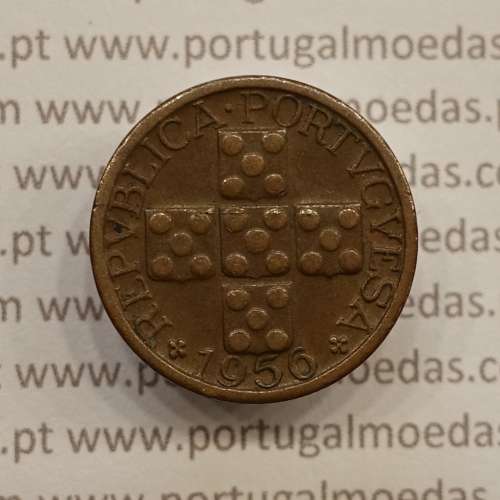 MOEDA DE DEZ CENTAVOS (X CENTAVOS) BRONZE 1956 MBC+