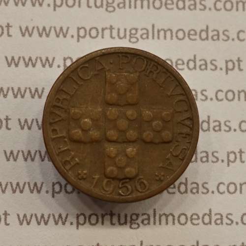 MOEDA DE DEZ CENTAVOS (X CENTAVOS) BRONZE 1956 MBC
