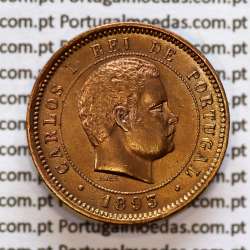 5 réis 1893 bronze D. Carlos I, (Bela-), World Coins Portugal KM 530