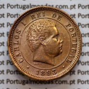 5 réis 1893 bronze D. Carlos I, (Bela-), World Coins Portugal KM 530