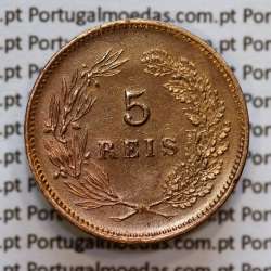 5 réis 1893 bronze D. Carlos I, (Bela-), World Coins Portugal KM 530