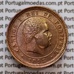 5 réis 1893 bronze D. Carlos I, (Bela-), World Coins Portugal KM 530